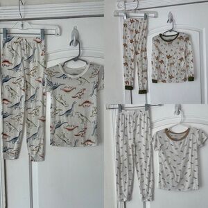 Bundle Dinosaur bamboo pajamas sets 4T Milkberry